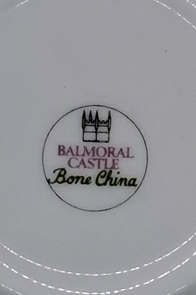 ABBETC Balmoral Castle Yellow Red Tea Cup Saucer 14 cm