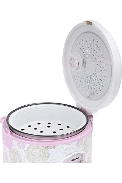 Geepas Electric Rice Cooker Non-Stick, 1.5 L, 544W ,GRC4334 White