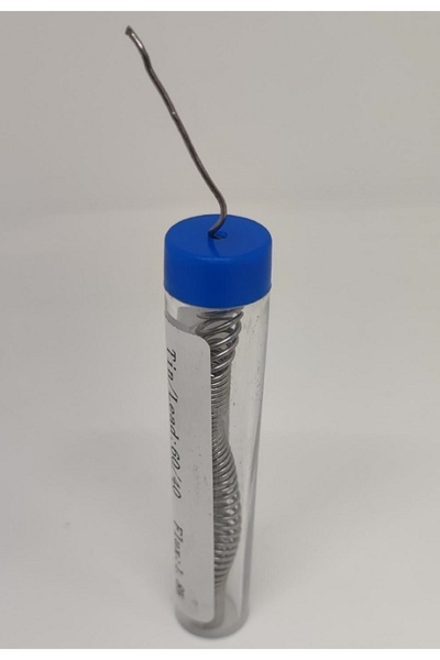 TED Fludor 8 grams In plastic tube quality 1mm 60/40 Flux 1.8% TED500789 PM1