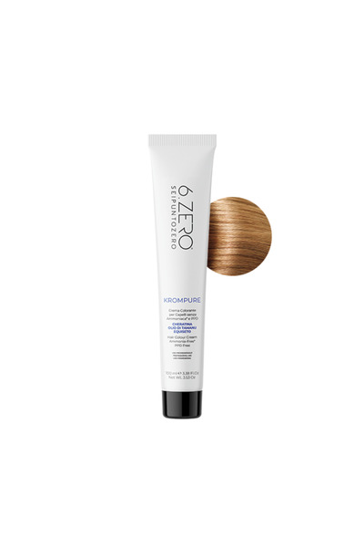 6.Zero KromPure Professional Permanent Ammonia-Free Hair Color, Light Golden Blonde 8.3, 100 ml