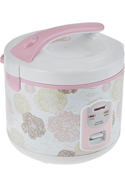 Geepas Electric Rice Cooker Non-Stick, 1.5 L, 544W ,GRC4334 White