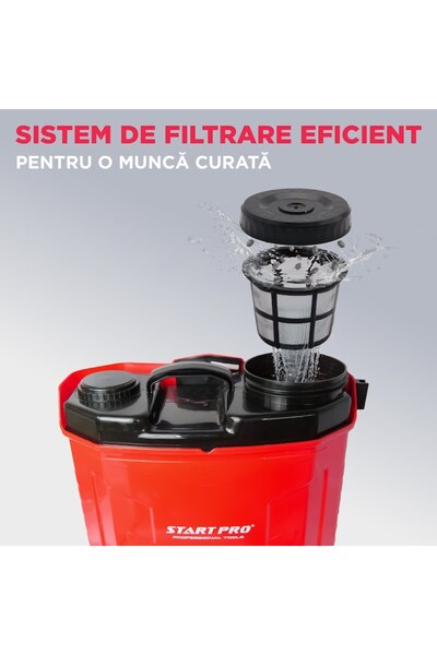 StartPro Electric spray pump, StartPro, 5.5 Bar 12 L, battery, pressure regulator, 4 nozzles included