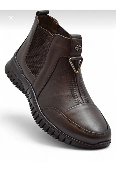 YADE MODA Genuine Leather Full Orthopedic Special Sole Cold Weather Resistant Rubber Sole Mother Boots