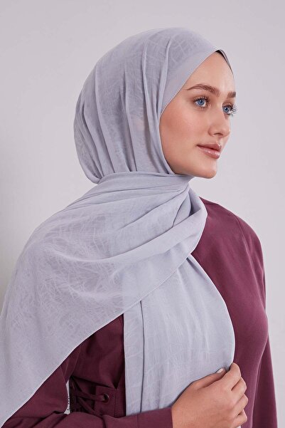 Levidor A.Gri Frozen Crepe Shawl