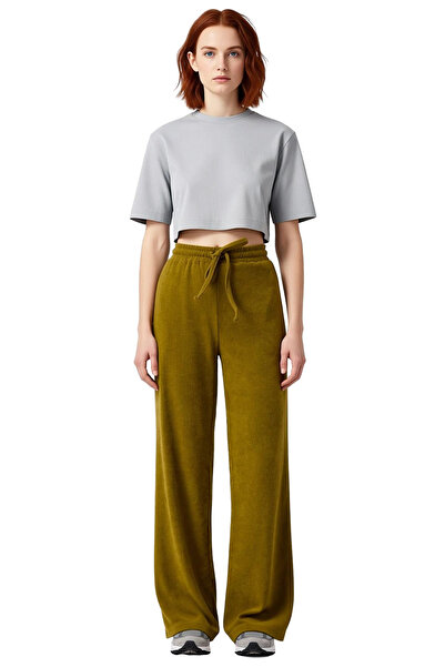 PayBuy Women's Seersucker Textured Wide Leg Knitted Trousers Functional Durable Quality Comfortable Aesthetic Stylish