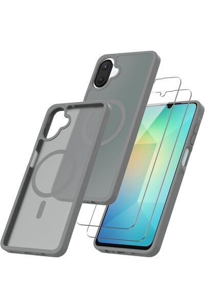 Kipgsm Samsung Galaxy A07 Uyumlu Ekran Koruyuculu Kılıf Magsafe Sarj Destekli...