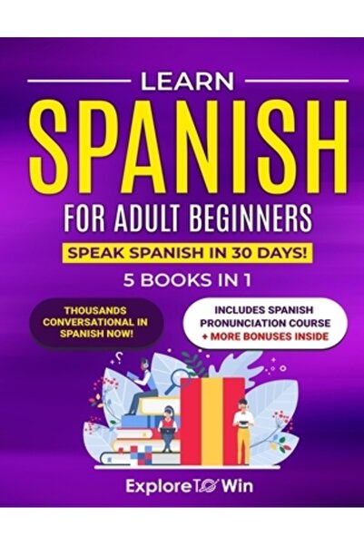 INDEPENDENT CAT Învață spaniola pentru începători adulți: 5 cărți în 1: Vorbe...