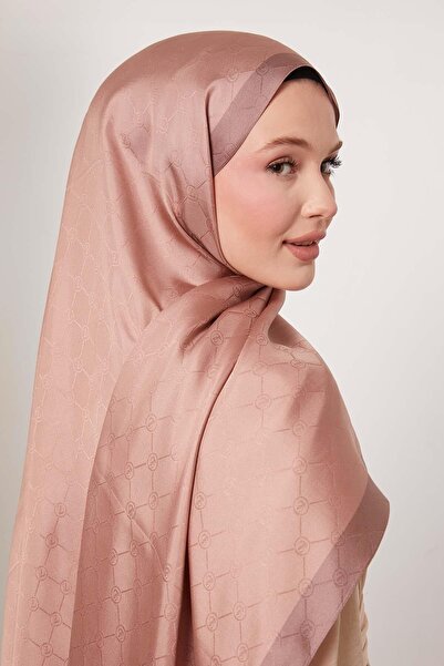 Levidor K.Gül Honeycomb Pattern Monogram Silk Shawl