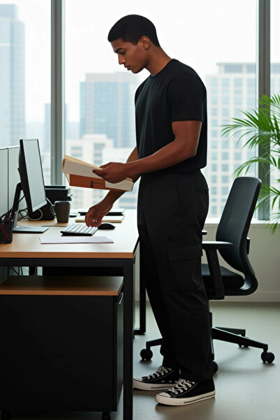 PayBuy Men's Cargo Pocket Detailed Jogger Pants Functional Durable Quality Comfortable Aesthetic Stylish