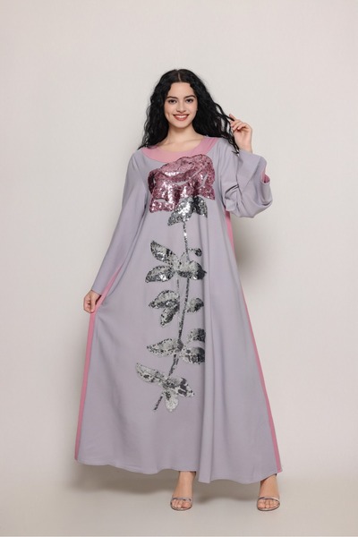 berlanty Elegant casual jalabiya decorated with sequins