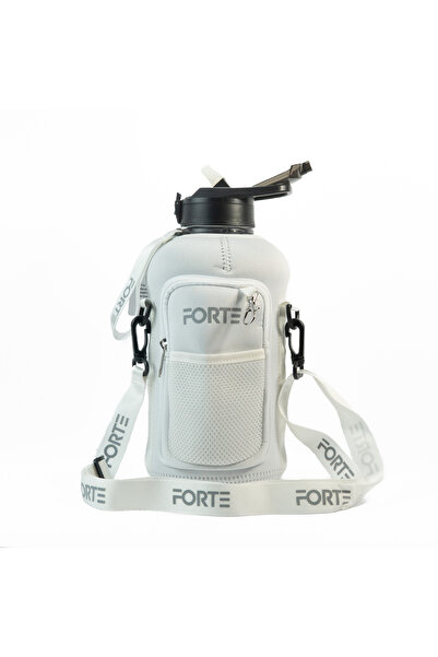 FORTE 2.2L (74oz) Large BPA-Free Plastic Water Bottle with Sleeve