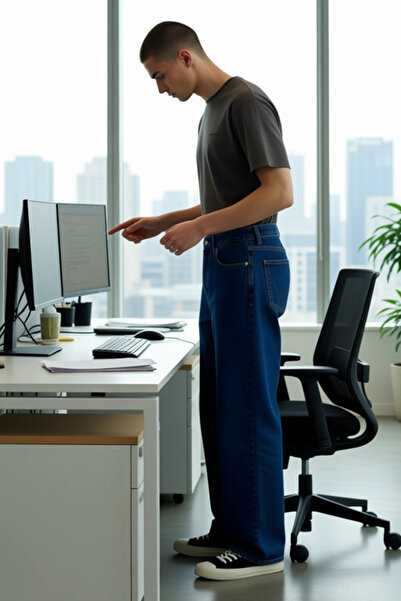 PayBuy Men's Loose Fit Denim Pants Regular Waist Functional Durable Quality Comfortable Aesthetic Stylish