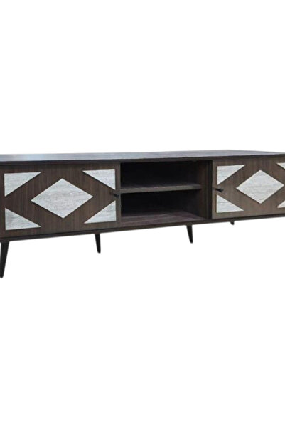 Bec4 Wide TV stand (180 cm) - Luxurious modern design with geometric pattern