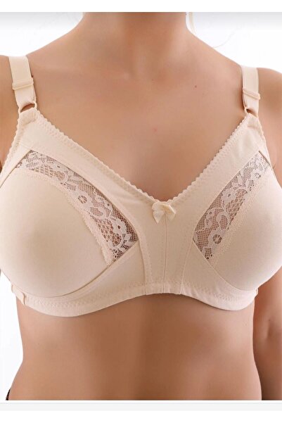 ESİLORA Women's Plus Size Bra Shaping / Sculpting Everyday Comfortable Bra Gatherer Lace Detailed Underwear