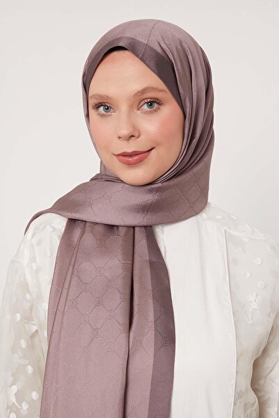 Levidor Lilac Honeycomb Pattern Monogram Silk Shawl