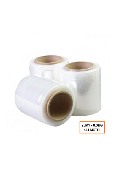 OEM Set of 30 Rolls Transparent Stretch Film, 100 mm, 0.3 kg, 134 ml