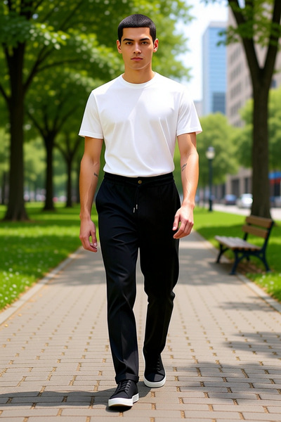 PayBuy Men's Straight Cut Jogger Pants Functional Durable Quality Modern for Daily Use