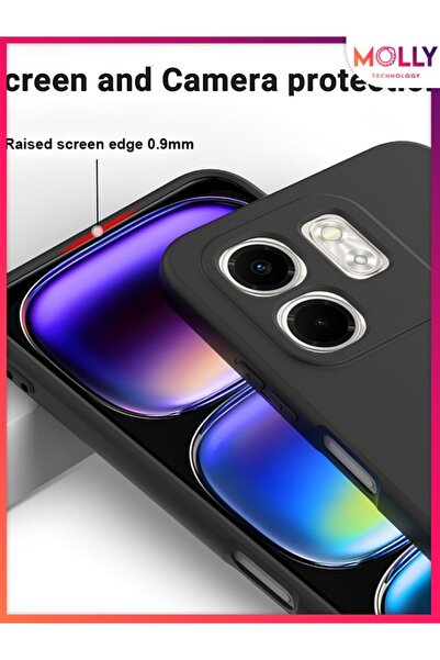 Molly Black Liquid Inside Velvet Matte Silicone Case for Infinix Hot 50I