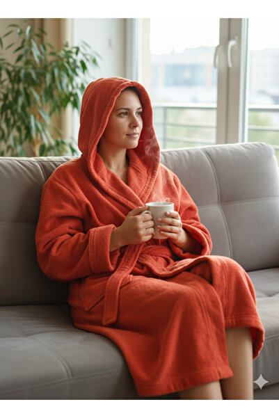embays collection Hooded Bathrobe, Curly Bathrobe, 100% Cotton, Bath Sauna Bathrobe Women / Men Unisex Bathrobe