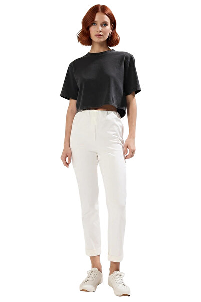 PayBuy Women's Gabardine Cigarette Pants High Waist Stretchy Fabric Functional Durable Quality Stylish