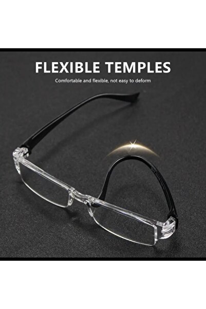 lenzio Stylish Lightweight Rimless Design Magnifying Glass Blue Light Protection Screen Book Reading Glasses