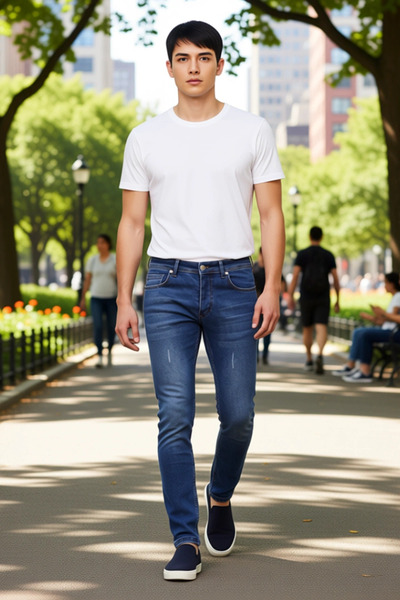 PayBuy Men's Anthracite Nail Detailed Slim Fit Jean Pants Functional Durable Quality Comfortable