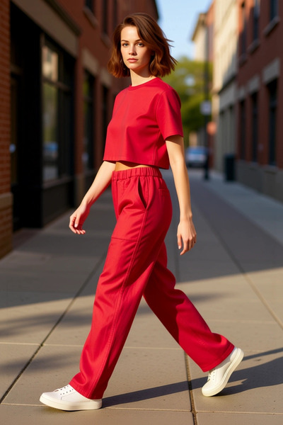 PayBuy Women's High Waist Wide Leg Linen Pants Functional Durable Quality Comfortable Aesthetic