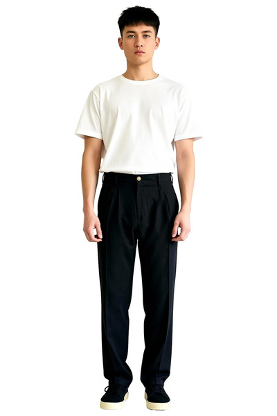 PayBuy Light Khaki Linen Look Men's Trousers Smart Cut Functional Durable Quality Modern