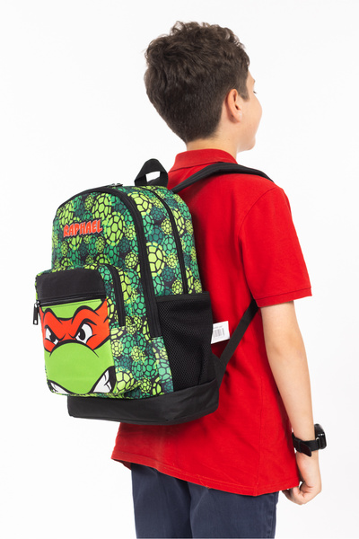 Necati Çanta Licensed Ninja Turtles Raphael Patterned Elementary School Backpack