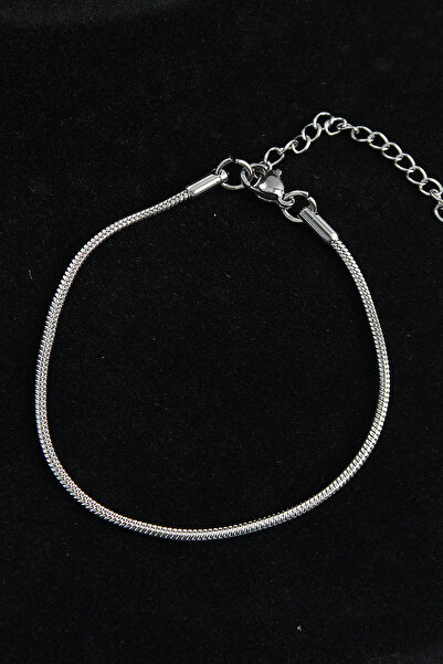 Acousticworld 316L Steel Oval Italian Model Silver Color Men's Bracelet