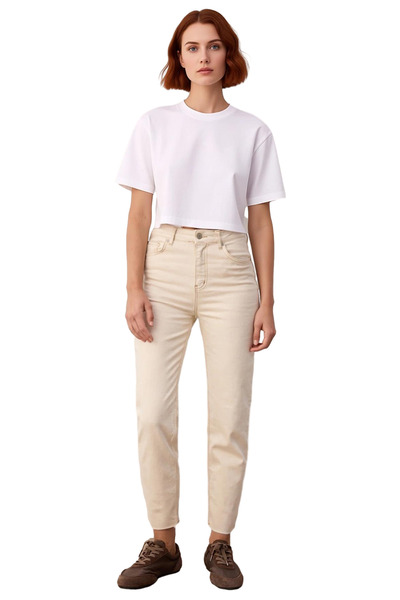 PayBuy Women's Open High Waist Mom Jean Pants Functional Durable Quality Comfortable Aesthetic Stylish