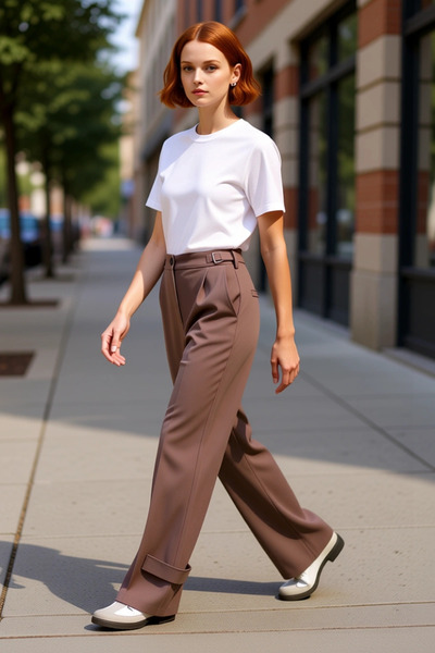 PayBuy Women's Mink Buckle Wide-Leg Pants Functional Durable Quality Comfortable Aesthetic Stylish