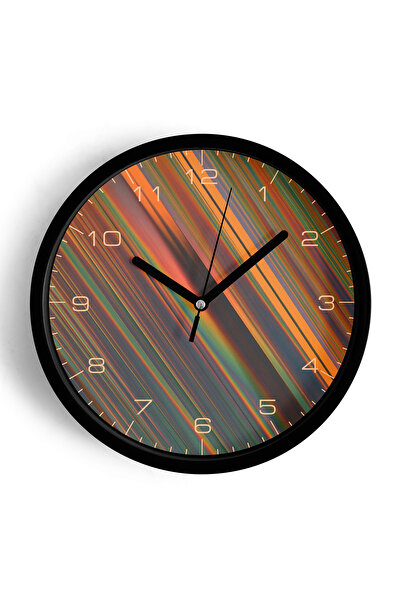 JHAAR Ceas de perete cu design modern, cu schimbare de culoare - 35 cm - Carc...