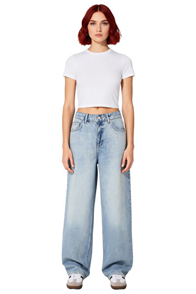 PayBuy Women's Open Regular Waist Wide Leg Denim Pants Functional Durable Quality Comfortable Stylish