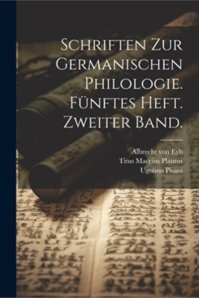 Legare Street Pr Schriften zur germanischen Philologie. F