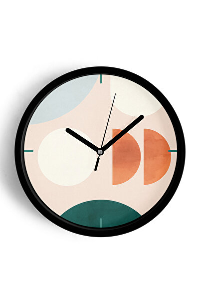 JHAAR Ceas de perete modern cu tematică abstractă - boemă - geometrică - 42 c...