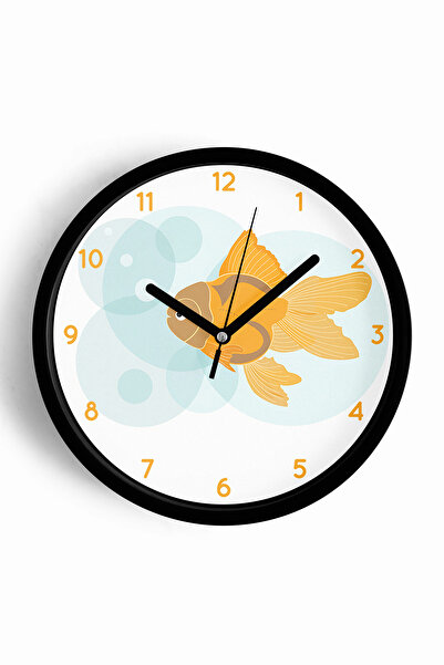 JHAAR Ceas de perete pentru camera copiilor cu design drăguț cu pești - 42 cm...