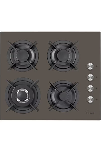 FRAM Built-in hob FBH-V4IWF-GMK,Gas,4 Burners,WOK,Cast iron grill, Brown glass