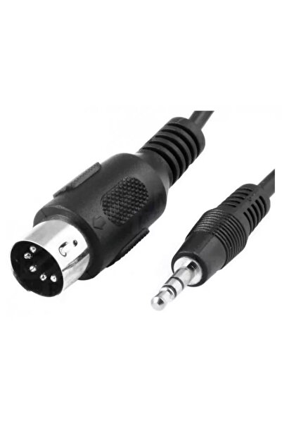 BQ CABLE Cablu DIN 5pini mufa tata la Jack 3.5 mm mufa tata 1.5m negru