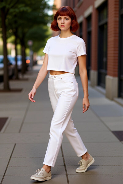 PayBuy Women's Open High Waist Slim Leg Mom Jean Pants Functional Durable Quality Comfortable Stylish