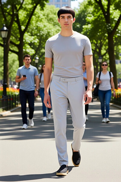 PayBuy Women's Light Slim Fit Cigarette Cut Chino Trousers Functional Durable Quality Comfortable