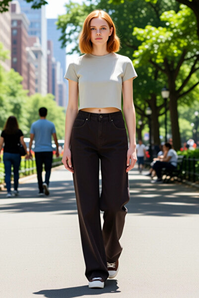 PayBuy Women's High Waist Wide Leg Denim Pants Functional Durable Quality Comfortable Aesthetic