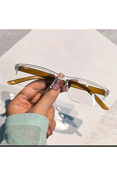 lenzio Stylish Lightweight Rimless Design Magnifying Glass Blue Light Protection Screen Book Reading Glasses