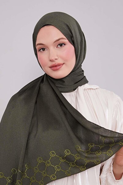 Levidor Emerald Hexagon Pattern Diamond Shawl