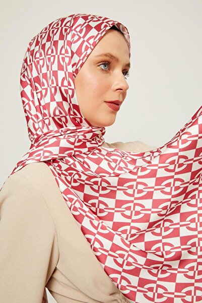 Levidor Burgundy Square Double Color Angel Shawl