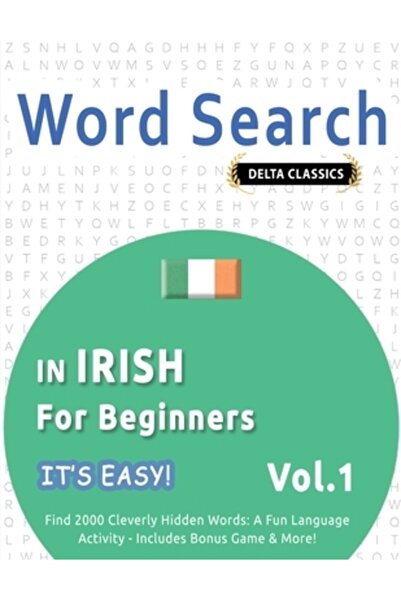 INDEPENDENT CAT Căutare de cuvinte în irlandeză pentru începători - E ușor! Vol. 1 - Delta Classics - Găsește 2000 de W-uri ascunse ingenios