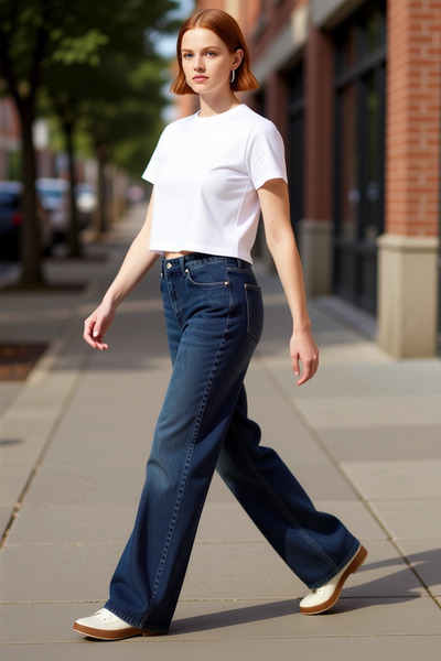 PayBuy Women's High Waist Wide Leg Denim Pants Functional Durable Quality Com...