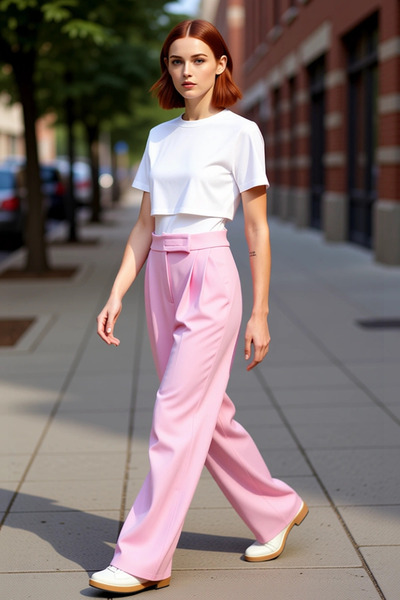 PayBuy Women's High Waist Pleated Wide Leg Pants Functional Durable Quality Comfortable Modern