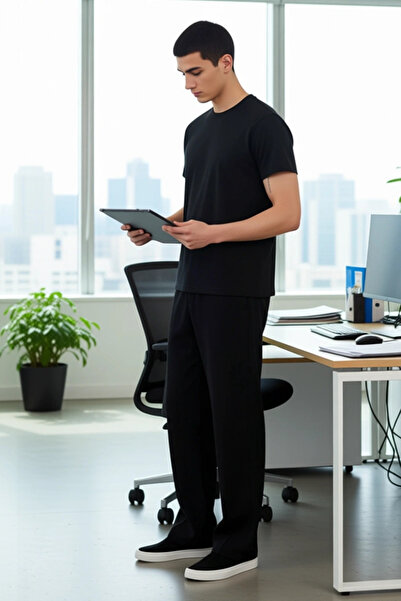 PayBuy Men's Wide Leg Knitted Pants Functional Durable Quality Comfortable Aesthetic Premium Stylish