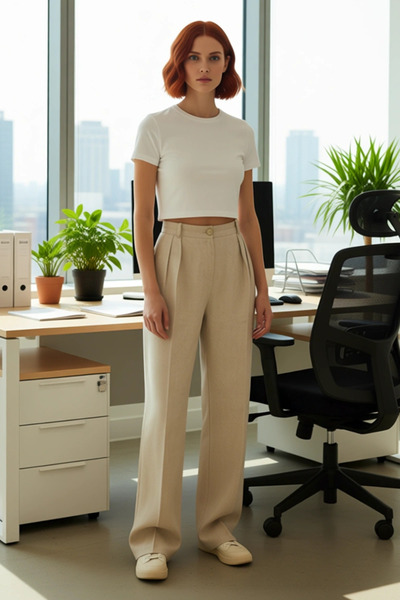 PayBuy Women's High Waist Wide Leg Pants Functional Durable Quality Comfortable Aesthetic Casual